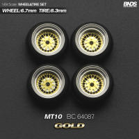 BNDS Rines De Aleación Con Neumáticos De Goma Para Vehículo De Escala 1/64 Estilo JDM VIP 8.3mm Conjunto De 4 Piezas Accesorios Detallados Para Modelo De Coche - details 51