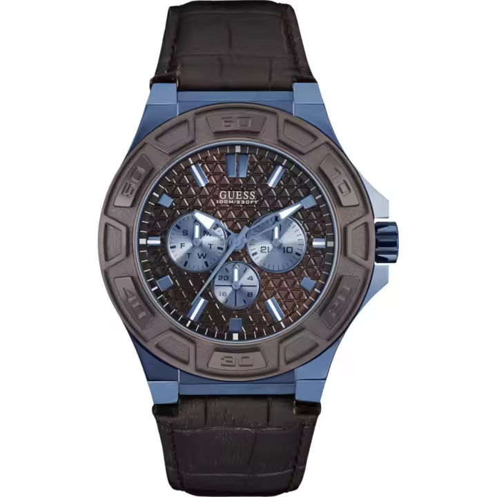 Guess Reloj Hombre Analogico Cuarzo con Correa de Pu & leather W0674G5 - 1
