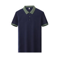 Camisa Polo Casual Para Hombres De Color Sólido Manga Corta Cómoda Para Verano Antideslizante Transpirable De Algodón Blends - details 12