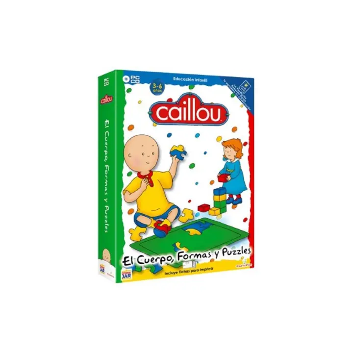 Pack Caillou: Cuerpo, Formas Y Puzzles Pc - 1