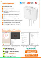 Termostato Inteligente ZigBee Tuya Para Calentador De Radiador Con Monitoreo De Electricidad Ecowatt Control Remoto Alexa Google Soporte Para Cable Piloto - details 3