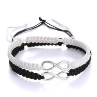 Pareja De Pulseras De Amor Infinito Hechas a Mano Para Hombres Y Mujeres Cadena De Cordón Tejida Con Encanto Joyería De Amistad - details 0