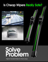 LimpiaFrente LimpiaFrente Wiper Blades Para Peugeot 607 2002-2011 Pares De LimpiaFrente De Pintura Natural Adecuado Para Año 2003 2004 2005 2007 2008 2009 2010 - details 13