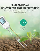 Testador De Tierra Digital LCD 3-en-1 PH/Humedad/Temperatura Para Plantas De Jardín Sensor Metálico Medidor De Humedad - details 4