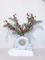 Rama De Pino Artificial Con Bayas Rojas Para Decoración De Navidad Y Año Nuevo Decoración De Hogar Para Fiesta De Primavera - details 0