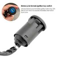 Interruptor De Ignición Universal Para Motocicleta Con Llave Y Cable Accesorios Para ATV Moto Bloqueo De Puertas Motorbike Start Switch 12V ABS - details 3