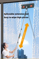 Limpia Ventanas Extensible 72-226CM Herramienta De Limpieza Doméstica Con Escobilla De Limpieza De Vidrio Y Raspador De Silicona Mango De Aluminio Para Baño Y Cocina - details 8