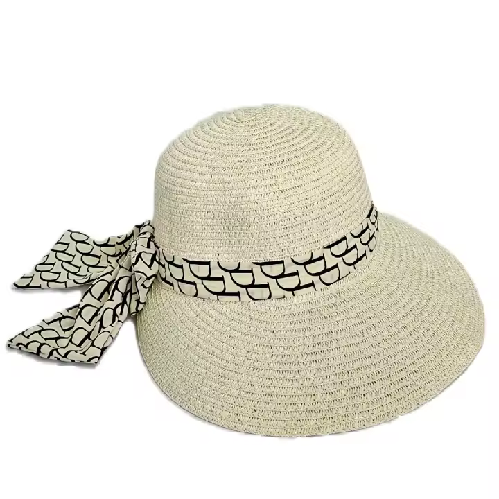 Kebedo Moda Sombrero de Paja para Mujer Pamela de Playa Protección UV, Sombreros de Verano Comodidad y Estilo Al Aire Libre - 1