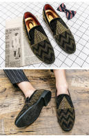 Zapatos Casuales De Cuero Para Hombres Con Diamantes Hechos a Mano En Italia Botines Slip-On Estilo Peluquero Cierre SLIP-ON - details 10
