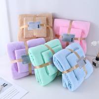 Juego De Toallas De Baño De Dos Piezas Con Felpa Coral Espesado Absorbente Y No Desprendible Toallas De Secado Rápido De Color Sólido - details 0