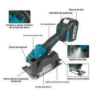 Sábanca Circular Eléctrica Sin Escobillas Kamolee De 3 Pulgadas Multifuncional Para DIY En El Hogar Compatible Con Batería Makita 18V - details 1