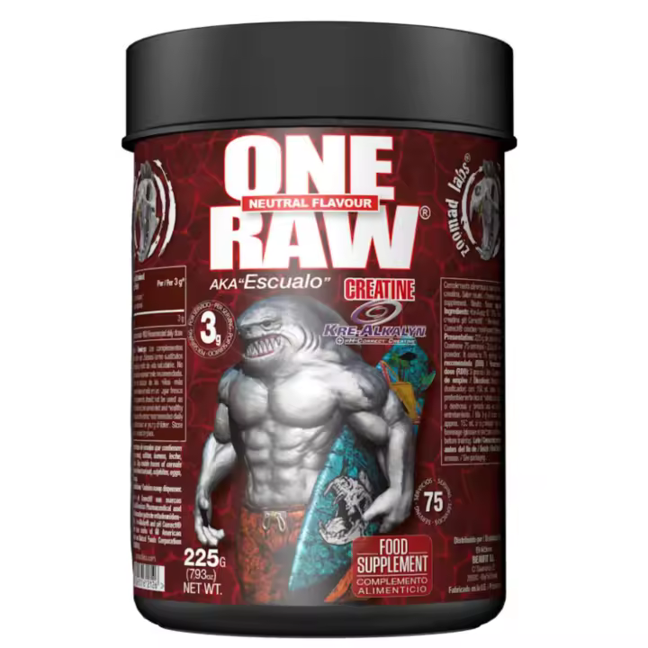 Zoomadlabs® ONE RAW Creatina Kre-Alkalyn®  225G – 75 Servicios - Sabor neutro - 1