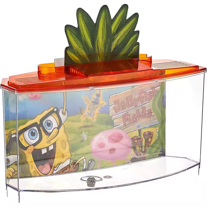 Penn-Plax Bob Esponja Betta, Pecera de Peces, Tanque de Peces - 1