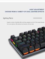 Teclado Mecánico De Juego Mini K620 RGB Con Retroiluminación Teclas Personalizables Y Hotswap USB Para PC Rosa Y Blanca - details 30