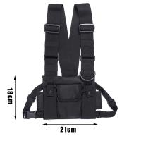 Rig De Pecho Exterior Bolsa De Almacenamiento Para Radio De Dos Maneras Accesorios De Caza Funda De Cinturón EDC Porta Walkie Talkie Bolsa De Mochila De Nylon - details 3