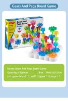 Juego Educativo Montessori Para Niños Pequeños Tablero De Palos Con Mezquitas Bloques De Encaje Juego Creativo De Hilo Color Cognición Juguetes Educativos - details 11