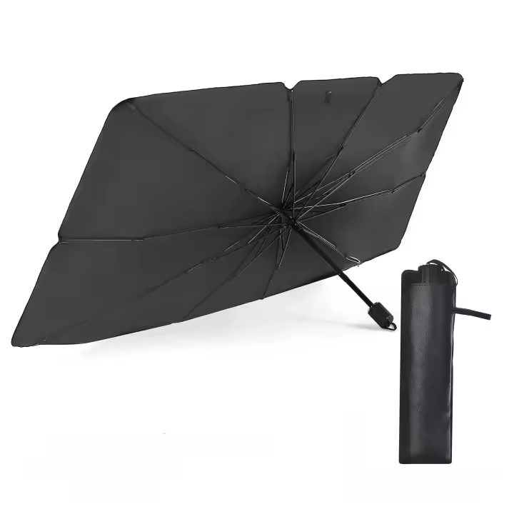 Parasol Coche Delantero, Parasol Plegable Coche con Anti UV Rayos,Sombrilla Paraguas del Coche para Lunas Delanteras, Parasol para Parabrisas de los Coche para Mayoría de Coches, SUV, Camiones - 1