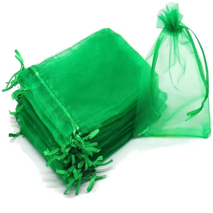 Malla De Protección Para Frutas Y Verduras 30Pcs Juego De Bolsas De Cultivo De Plantas Con Red Antipájaros Para Jardín Agricultura Tamaño 10x15CM 20x30CM Colores Blanco Verde Fruta Oscuro Verde - 1