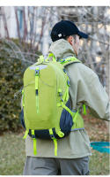 Mochila De Camping Y Senderismo 40L Con Cubierta De Lluvia Bolsa De Viaje Para Exteriores Escalada Y Deportes Unisex - details 5