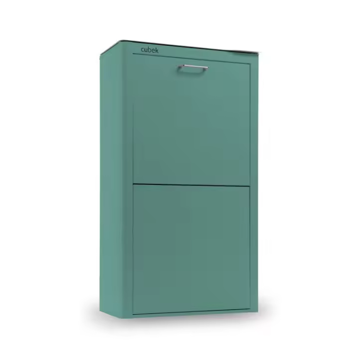 DON HIERRO - Cubo de basura y reciclaje lacado, 4 cubos gran capacidad, CUBEK- - 1