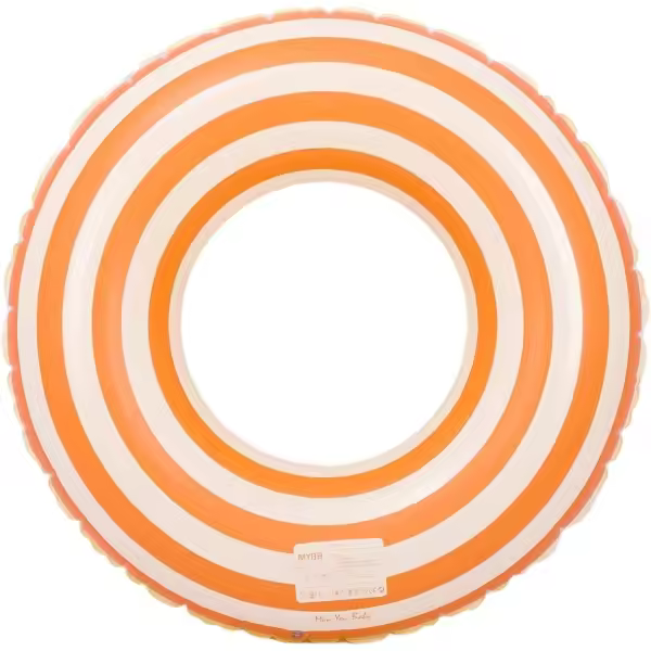 Anillo de natación inflable grueso de rayas retro, anillo de natación para piscina de playa al aire libre de verano, adecuado para adultos - 1