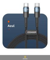Cable USB C Essager 100W C a C Cargador Rápido Para Macbook Samsung Xiaomi Cable De Carga Tipo C Con Correa Para Teléfonos Móviles - details 15