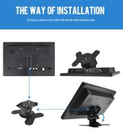 Monitor De Coche KTYDKP De 10.1 Pulgadas Con VGA Para Pantalla De Seguridad Doméstica Y Reproducción De MP5 Puerto USB Para TV Y PC - details 10