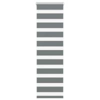 vidaXL Estor cebra gris oscurode tejido poliéster en dimensiones 40x100 cm/40x150 cm/40x200 cm y más | protección solar decorativa para ventanas hogar oficina dormitorio fácil de instalar - details 9