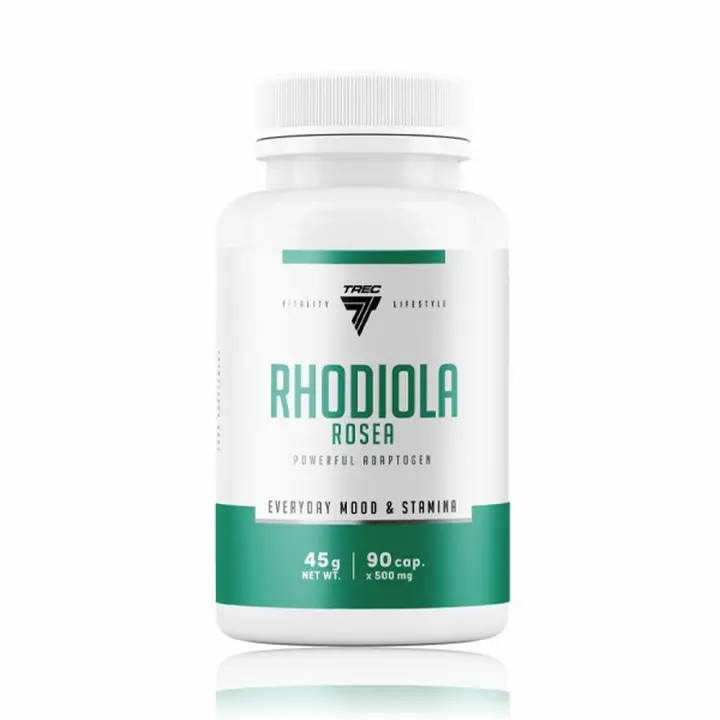 Rhodiola | Energía y Regulación del Estrés | 90 Cápsulas de 500mg | Reducción de Fatiga | Mejora del Estado de Ánimo | Adaptógeno Natural | TREC NUTRITION - 1