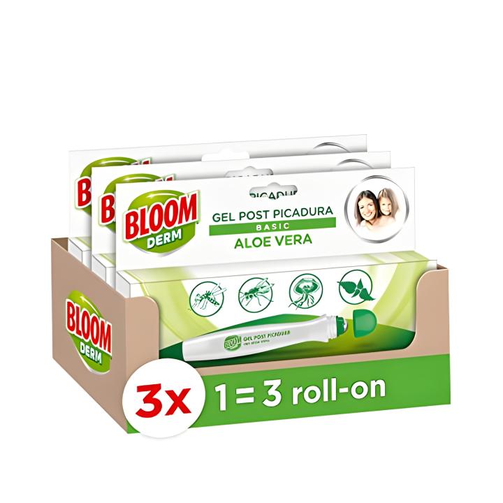 Bloom Derm Gel Post Picadura con Aloe Vera (Pack 3x10ml)