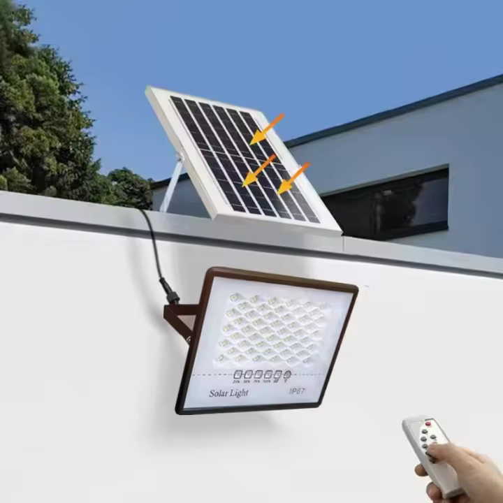 Lámpara Solar Exterior Con Control Remoto Luz De Fosa Para Patio Jardín Y Garaje IP67 Luz Indicadora Moderna LED Bulbs Incluidos - 1