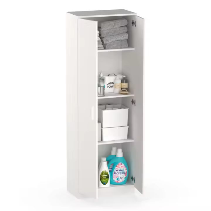 Armario multiusos 2 puertas Blanco Aglomerado Melamina - PITARCH - 1