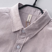 Camisa Larga De Algodón Para Hombre Estilo Nuevo Moda Confort Simplicidad Casual Ropa Masculina Camisa Oxford De Cuello Enrollado Tipo De Cierre: Doble Filo - details 19