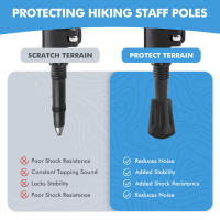 1-10Pc Punta De Bastón Antideslizante De Goma Para Palas De Trekking Protección Duradera Para Bastones De Caminar Accesorios De Bastón - details 1