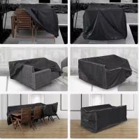 Funda de Mesa rectangular Oxford para muebles de Jardín with Protección UV (Negro)-242*162*100cm - details 3