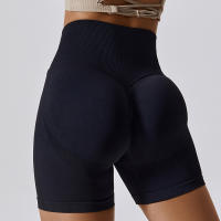 Women Shorts Seamless Sports Shorts Cycling Jogging Fitness High Waist Push Up Gym Shorts Leggings Yoga Clothing - details 6