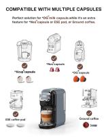 HiBREW H2B  Cafetera monodosis de cápsulas Nespresso, compacta, 2 programas de café,19 bares, apagado automático - details 2