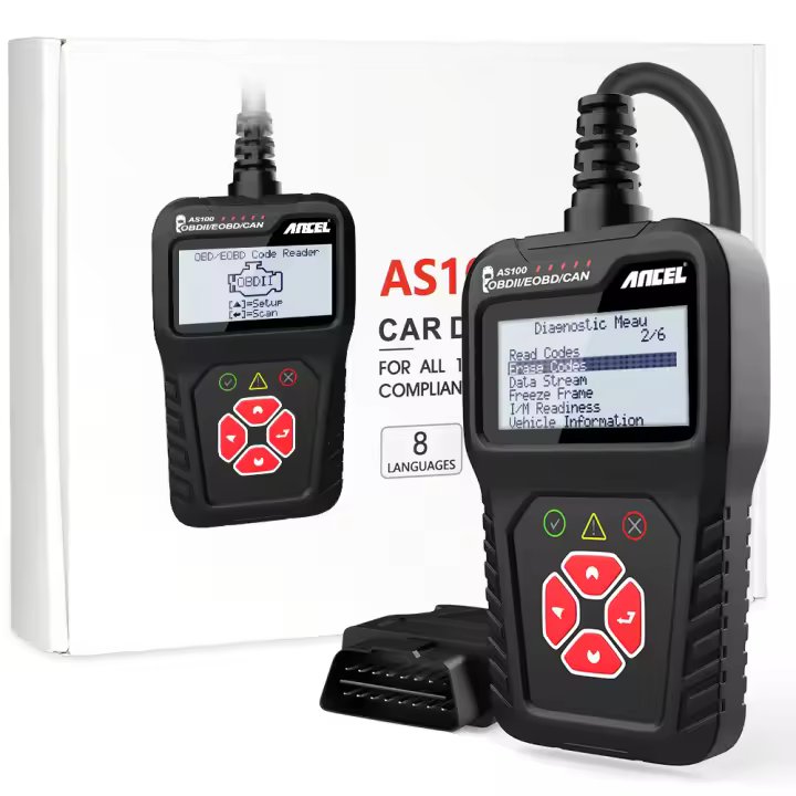 2025 ANCEL AS100 Lector De Códigos De Motor OBD2 Escáner De Motor Analizador Borrado De Códigos Herramienta De Diagnóstico Automotriz - 1