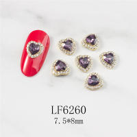 5PCS Decoración De Uñas Con Diamantes Corazones Cheering Accesorios Redondos Para Manicura Arte De Uñas Moda - details 10