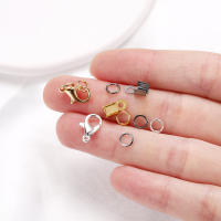 80Pcs/lot Hebilla De Langosta De Aleación Con Anillos De Salto Para Cadena De Collar Y Pulsera Conector Para Fabricación De Joyas DIY Tamaño 1.2x1.2mm - details 14