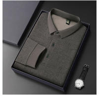 Camisa Polo Larga Con Estampado Hueco Para Hombre Estilo Coreano Moda Negocios T-Shirt De Golf Top De Poliéster Talla M-4XL - details 23