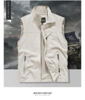 Chaleco De Verano Para Hombre Chaleco Sin Mangas Táctico Impermeable Para Caza Pesca Camping Con Bolsillos Y Cola De Caballo Casual - details 18
