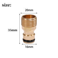 Conector De Jardín De Latón 1/2'' Fitting Rápido Para Grifo Adaptador De Agua Para Pistola De Jardín Unidad De Venta Individual - details 1