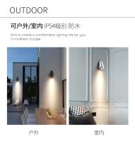 Lámpara De Pared Exterior LED Impermeable Luz De Jardín Aluminio Estilo Retro Para Balcón Escalera Pasillo Puerta - details 2