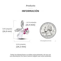 Encanto De Colgante De Árbol De Familia Platinado En Plata Para Pulsera De Bangle Y Collar DIY Regalo Con Doble Vuelo Aéreo - details 158