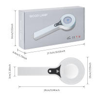 Detector de piel Carga USB Lámpara de diagnóstico de Wood Instrumento de musgo de gato Lámpara de Wood - details 9