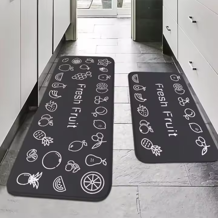 Alfombra De Absorción De Agua Multifuncional Para Cocina Y Baño Antideslizante Lavable En Máquina Características Adultos Uso Doméstico Hotel Piso Baño - 1