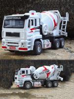 Camión De Mixer De Hidrato De Cal 1:40 Escala Con Luz Y Sonido Función De Retroceso Automática Venta Al Por Menor Para Niños Juguetes De Vehículos De Ingeniería Metal - details 16