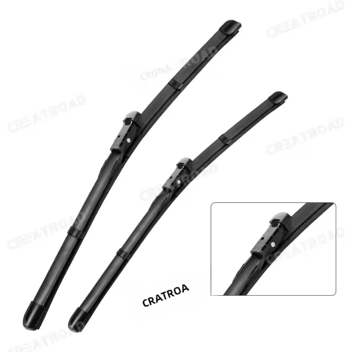 Limpiaparabrisas Delantero LHD Para Mercedes A-Class A160 A180 A200 A250 A45 W176 Cepillo De Ventana Rociador 24"19" Material ABS Semi-Rígido De Alta Calidad - 1