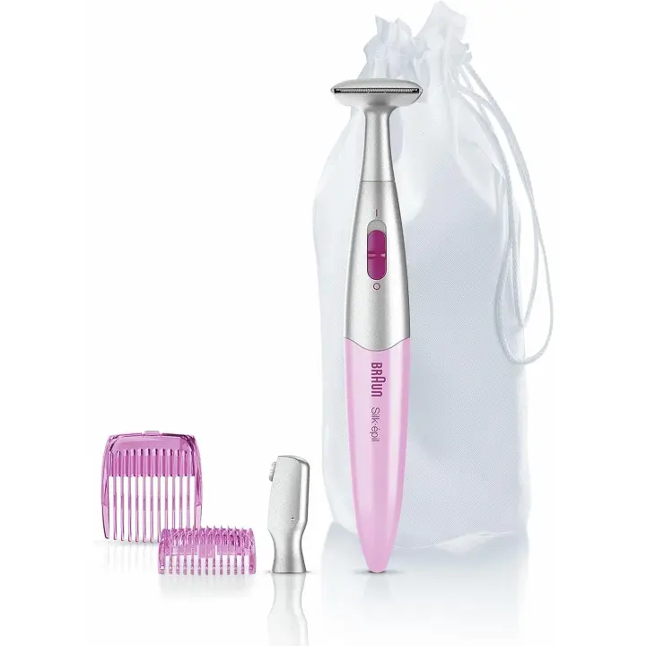 Braun Silk-épil FG1100 - recortadora de precisión para la zona del bikini y cejas, color rosa, Talla Única - 1